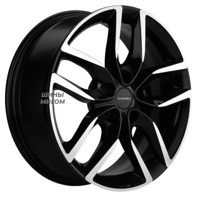 Khomen Wheels 6.5x17/5x114.3 ET45 D60.1 KHW1708 (Toyota C-HR) Black-FP