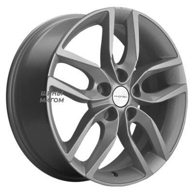 Khomen Wheels 6.5x17/5x114.3 ET37 D66.5 KHW1708 (Jolion) F-Silver
